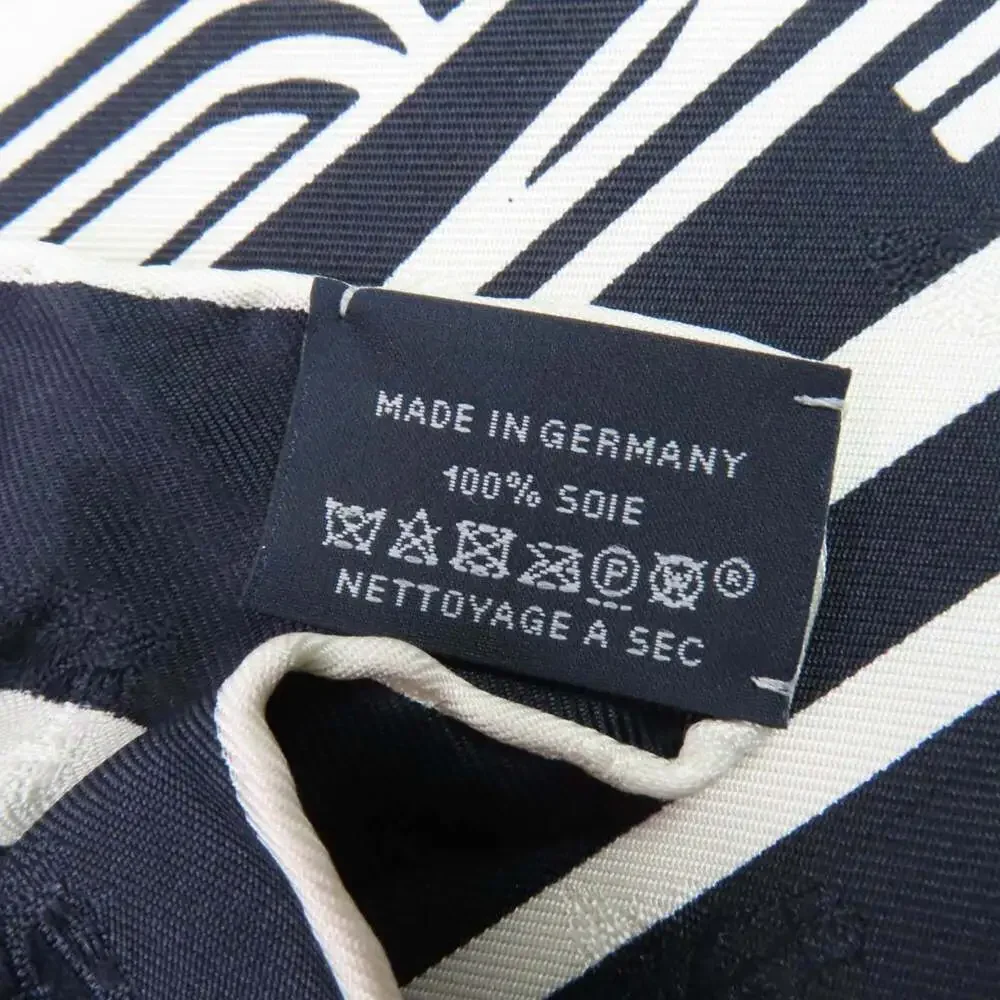 HERMES Authentic Blue Silk Scarf